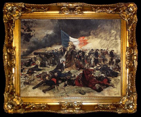framed  Ernest Meissonier The Siege of Paris, ta009-2